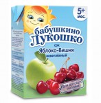 Сок, Бабушкино лукошко 200 мл яблоко вишня осветленный с 5 мес тетрапак